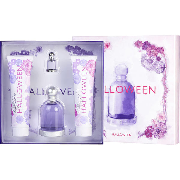 Halloween - Edt Spray 3.4 Oz & Body Lotion 5 Oz & Shower Gel 5 Oz & Edt 0.15 Oz Mini