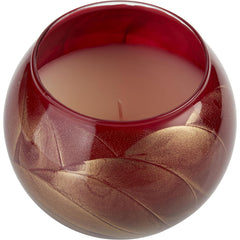 Cranberry Candle Globe The Inside Of This 4 In Polished Globe Is Painted With Wax To Create Swirls Of Gold And Rich Hues And Comes In A Satin Covered Gift Box. Candle Is Filled With A Translucent Wax And Scented With Mysteri...