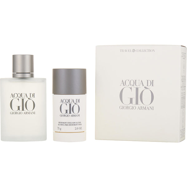 Acqua Di Gio   Edt Spray 3.4 Oz & Alcohol Free Deodorant Stick