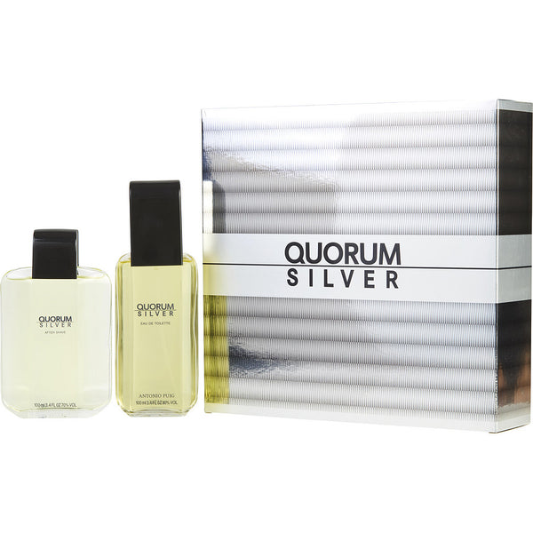 Quorum Silver - Edt Spray 3.4 Oz & Aftershave