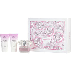 Versace Bright Crystal - Edt Spray 1.7 Oz & Body Lotion 1.7 Oz & Shower Gel 1.7 Oz