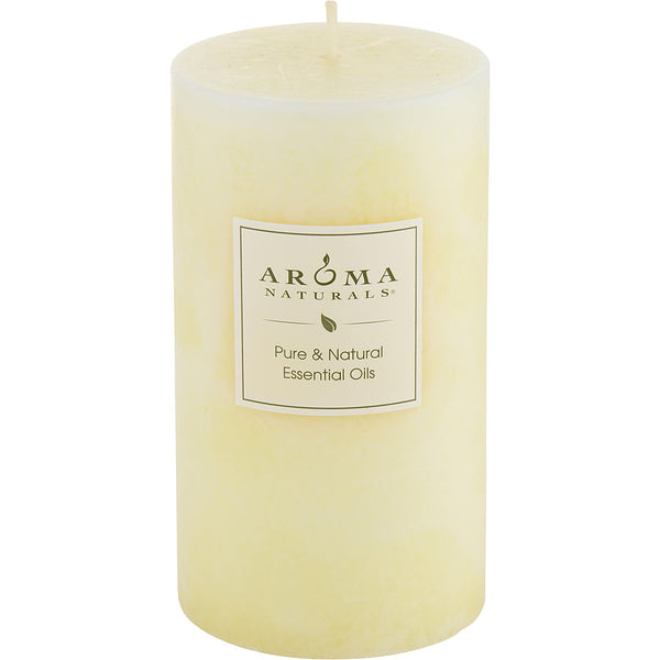 Peace Pearl Aromatherapy - One 2.75x5 Inch Pillar Aromatherapy Candle.  Combines The Essential Oils Of Orange, Clove & Cinnamon To Create A Warm And Comfortable Atmosphere.  Burns Approx.