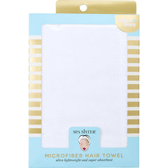 Spa Accessories   Microfiber Hair Towel   White