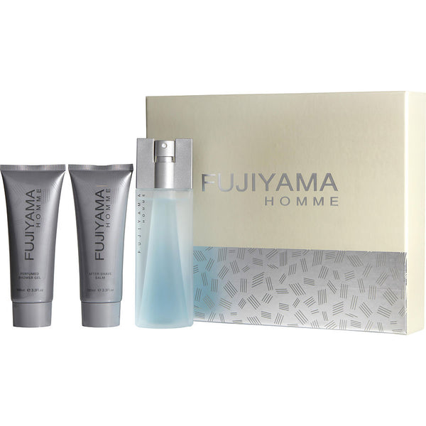 Fujiyama - Edt Spray 3.3 Oz & Aftershave Balm 3.3 Oz & Shower Gel 3.3 Oz