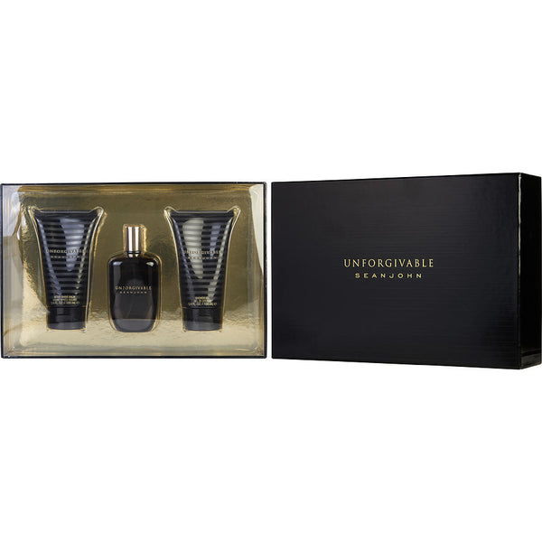 Unforgivable - Edt Spray 4.2 Oz & Aftershave Balm 3.4 Oz & Shower Gel 3.4 Oz