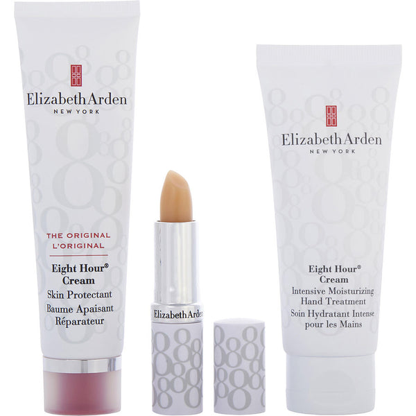 Elizabeth Arden - Eight Hour Cream Beauty Must-haves Set: Skin Protectant 1.7 Oz + Hand Treatment 2.3 Oz + Lip Protectant Stick 0.13 Oz