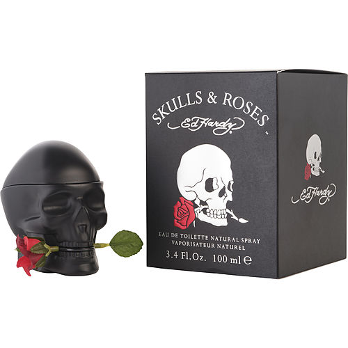 Ed Hardy Skulls & Roses Eau De Toilette Spray 3.4 oz