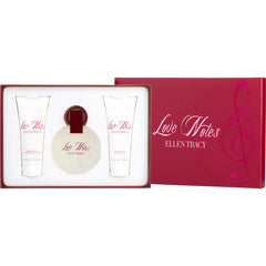 Ellen Tracy Love Notes - Eau De Parfum Spray 3.4 Oz & Body Lotion 3.4 Oz & Shower Gel 3.4 Oz