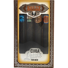 Cuba Latino Variety - 4 Piece Mini Variety With Cuba Copacabana & Carnaval & Cactus & Maya & All Are Edt Spray 1.17 Oz