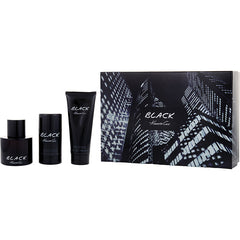 Kenneth Cole Black - Edt Spray 3.4 Oz & Aftershave Balm 3.4 Oz & Deodorant Stick Alcohol Free 2.6 Oz