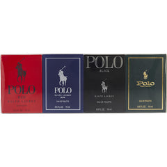 Ralph Lauren Variety - 4 Piece Mini Variety With Polo & Polo Blue & Polo Black & Polo Red And All Edt 0.5 Oz