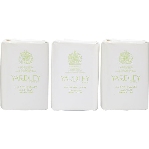 Yardley - Lily Of The Valley Luxury Soaps 3 X