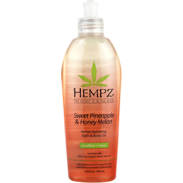 Hempz   Sweet Pineapple & Honey Melon Hydrating Bath & Body Oil   200ml/6.76oz