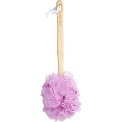 Spa Accessories - Net Sponge Stick (Beech Wood) - Pink -