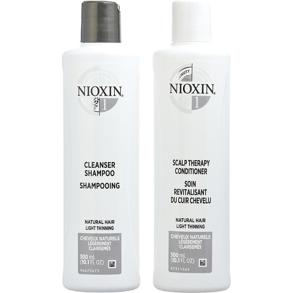 Nioxin   2 Piece System 1 Duo With Cleanser 10.1 Oz & Scalp Therapy Conditioner