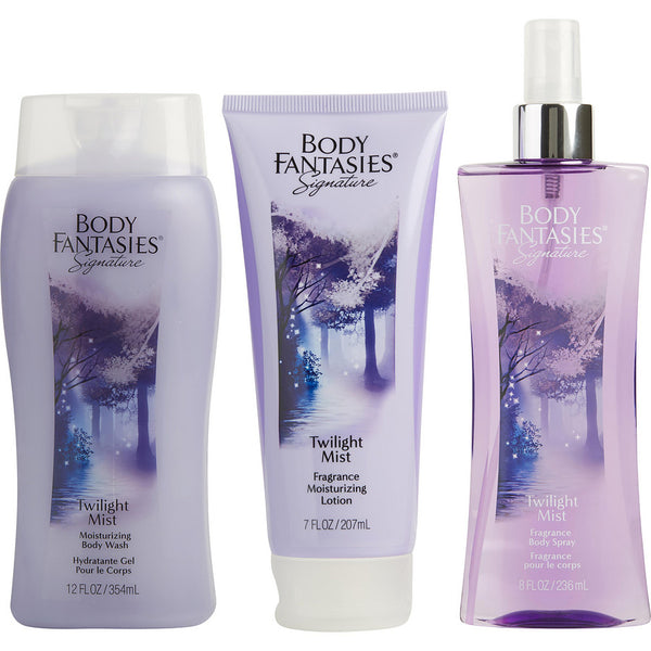 Body Fantasies Twilight - Body Spray 8 Oz & Body Lotion 7 Oz & Body Wash 12 Oz