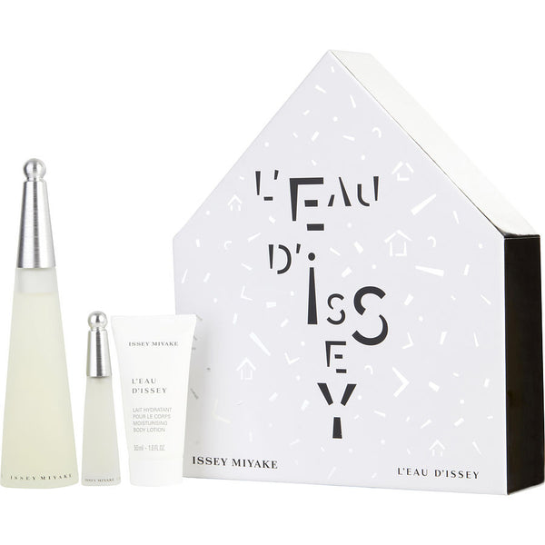 L'eau D'issey - Edt Spray 3.3 Oz & Body Lotion 1.6 Oz & Edt Spray 0.33 Oz Mini