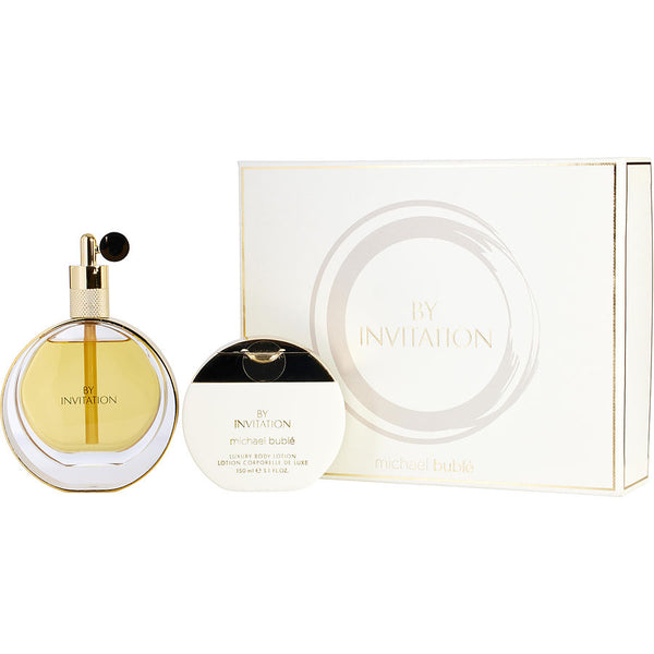 Michael Buble By Invitation - Eau De Parfum Spray 3.4 Oz & Body Lotion