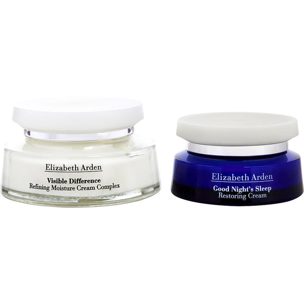 Elizabeth Arden - Visible Difference Day & Night Duo: Refining Moisture Cream Complex 100ml/3.4oz+good Night's Sleep Restoring Cream 50ml/1.7oz