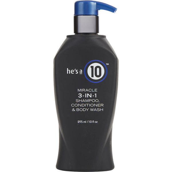 Its A 10   He's A Miracle 3 in 1 Shampoo, Conditioner, & Body Wash