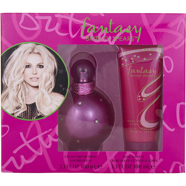 Fantasy Britney Spears - Eau De Parfum Spray 3.3 Oz & Body Souffle