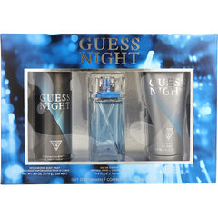 Guess Night - Edt Spray 3.4 Oz & Deodorant Spray 6 Oz & Shower Gel 6.7 Oz