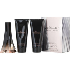 Christian Siriano Silhouette   Set  eau De Parfum Spray 3.4 Oz & Body Lotion 6.7 Oz & Shower Gel 6.7 Oz