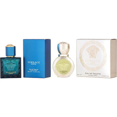 Versace Variety - 2 Piece Unisex Variety With Versace Eros Pour Femme & Versace Eros Pour Homme And Both Are Edt Spray