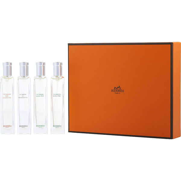 Hermes Variety   4 Piece Mini Variety With Un Jardin Sur La Lagune & Le Jardin De Monsieur Li & Un Jardin Sur Let Toil & Un Jardin Sur Le Nil And All Are 0.5 Oz