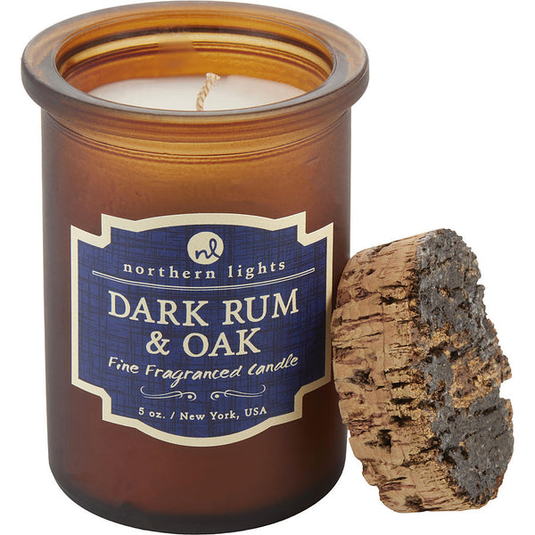 Dark Rum & Oak Scented   Spirit Jar Candle   5 Oz. Burns Approx.