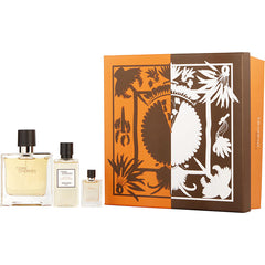 Terre D'hermes   Parfum Spray 2.5 Oz & All Over Shower Gel 1.35 Oz & Parfum 0.17 Oz Mini