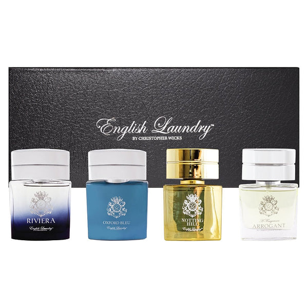 English Laundry Variety   4 Piece Mens Variety With Notting Hill & Riviera & Oxford Bleu & Arrogant And All Are Edt 0.68 Oz