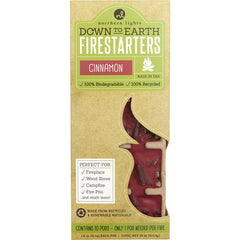 Cinnamon Firestarters   Down To Earth Firestarters Fragranced Colored Wax Combined With Recycled And Renewable Material. Box Contains