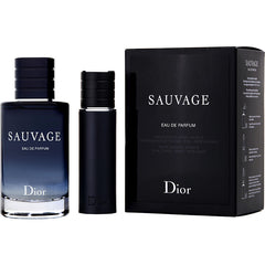 Dior Sauvage   Eau De Parfum Spray 3.4 Oz & Eau De Parfum Spray