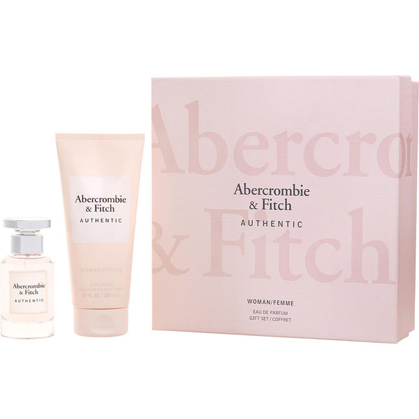 Abercrombie & Fitch Authentic   Eau De Parfum Spray 1.7 Oz & Body Lotion