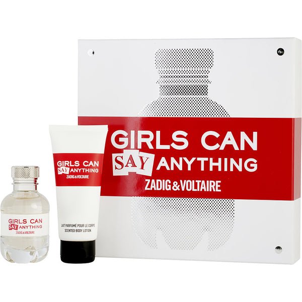 Zadig & Voltaire Girls Can Say Anything   Eau De Parfum Spray 1.6 Oz & Body Lotion