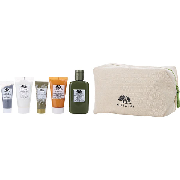 Origins   Best Sellers Best Skin 5 Pieces Set: Soothing Treatment Lotion 100ml + Gel Moisturizer 30ml +  Face Wash 30ml + Serum 15ml + Charcoal Mask 15ml