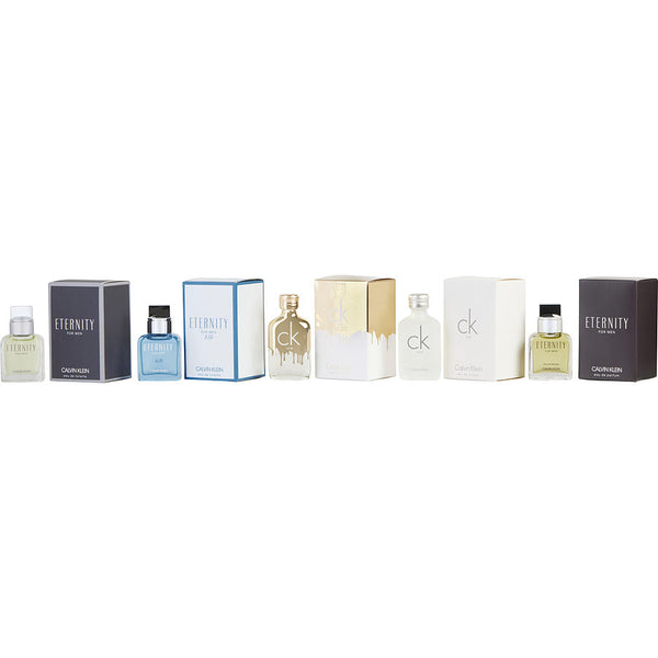 Calvin Klein Variety   5 Piece Mens Mini Variety With Eternity ( Edp) & Eternity (Edt) & Ck One & Ck One Gold & Eternity Air And All Are 0.33 Oz Minis