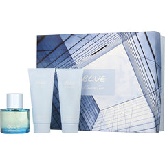 Kenneth Cole Blue - Edt Spray 3.4 Oz & Aftershave Balm 3.4 Oz & Hair And Body Wash 3.4 Oz