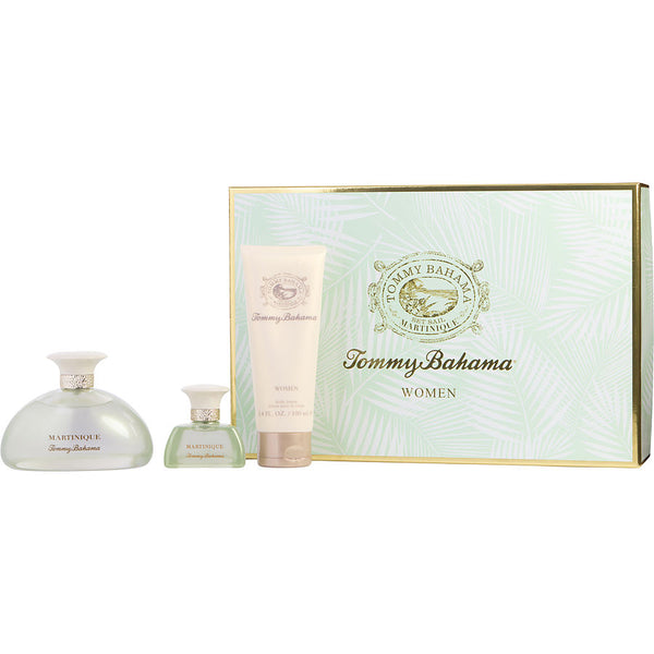 Tommy Bahama Set Sail Martinique   Eau De Parfum Spray 3.4 Oz & Body Lotion 3.4 Oz & Eau De Parfum Spray 0.5 Oz