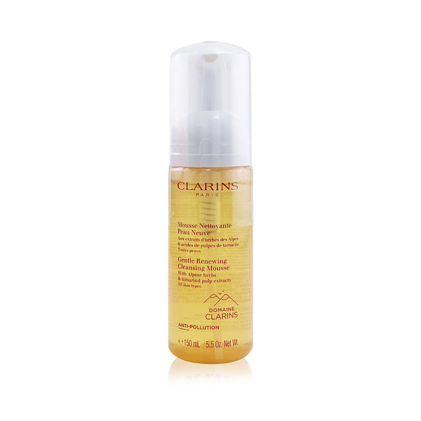 Clarins   Gentle Renewing Cleansing Mousse with Alpine Herbs & Tamarind Pulp Extracts