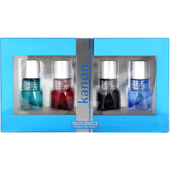 Kanon Variety - 4 Piece Variety With Acqua Sport & Red Sport & Blue Sport & Black Sport & All Are Edt Spray 0.5 Oz