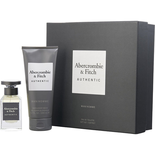 Abercrombie & Fitch Authentic   Edt Spray 1.7 Oz & Hair Body Wash