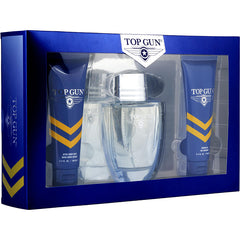 Top Gun Chevron   Edt Spray 3.4 Oz & Aftershave Balm 3.4 Oz & Hair And Body Wash 3.4 Oz