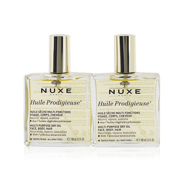 Nuxe - Travel With Nuxe Huile Prodigieuse Multi Usage Dry Oil Duo Set: 2x Dry Oil 100ml  --2x