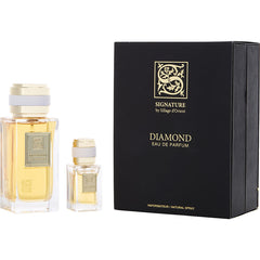 Signature Diamond   Eau De Parfum Spray 3.3 Oz & Eau De Parfum Spray 0.5 Oz & Funnel