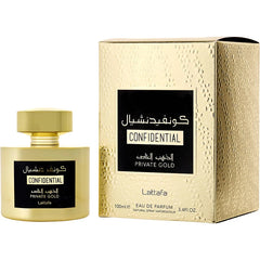 Lattafa Confidential Private Gold   Eau De Parfum Spray