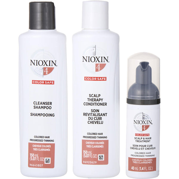 Nioxin- Set-3 Piece Full Kit System 4 With Cleanser Shampoo 5 Oz & Scalp Therapy Conditioner 5 Oz & Scalp Treatment 1.7 Oz