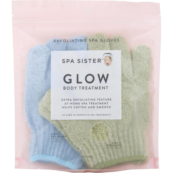 Spa Accessories - Spa Sister Twin Exfoliating Gloves Treatment (Sage & Blue)