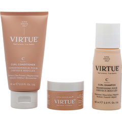 Virtue - Curl Discovery Kit- Shampoo 2 Oz & Conditioner 2 Oz & Butter 0.5 Oz